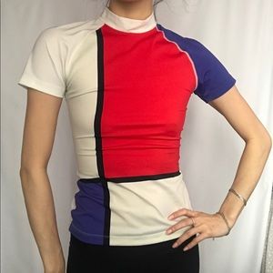 Colour Block Stretch Shirt